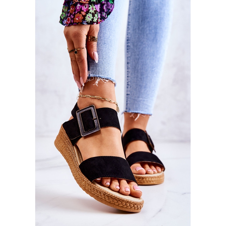 Sandalias Mujer Ante Big Star JJ276031 Negro 1