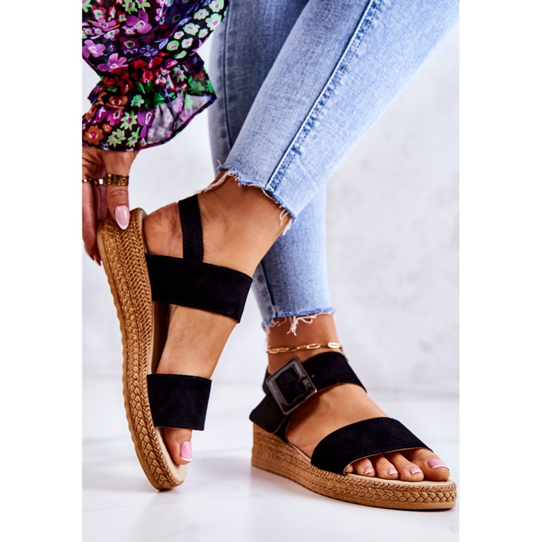 Sandalias Mujer Ante Big Star JJ276031 Negro 2