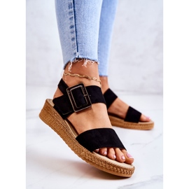 Sandalias Mujer Ante Big Star JJ276031 Negro 3