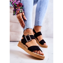 Sandalias Mujer Ante Big Star JJ276031 Negro 5