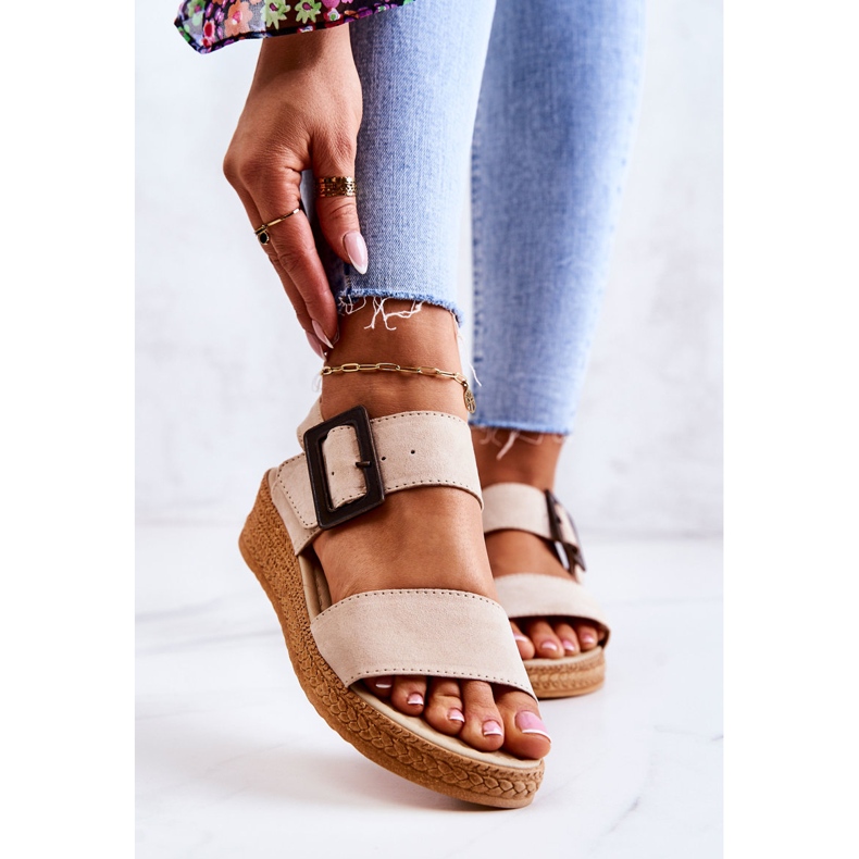 Sandalias Mujer Ante Big Star JJ276032 Beige 1