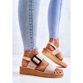 Sandalias Mujer Ante Big Star JJ276032 Beige 3
