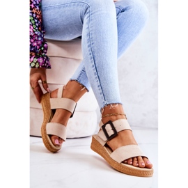 Sandalias Mujer Ante Big Star JJ276032 Beige 4