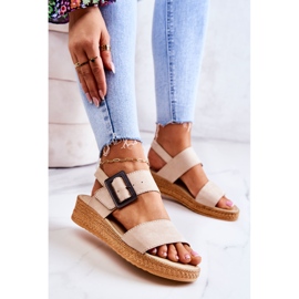Sandalias Mujer Ante Big Star JJ276032 Beige 5