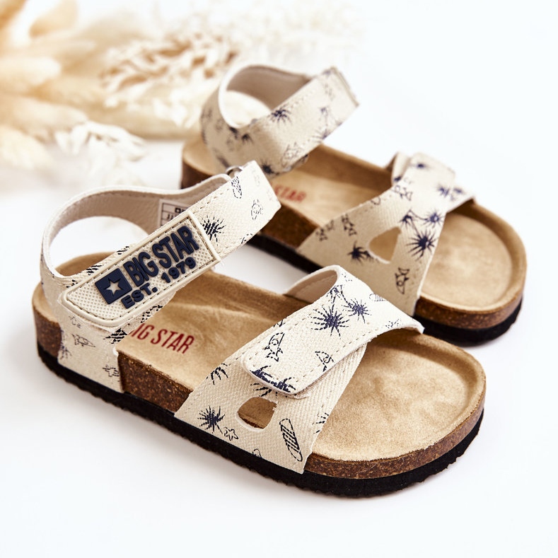 Sandalias Infantiles Big Star JJ374379 Beige blanco 2