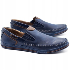 Polbut Zapatos hombre mocasines 09 azul marino 2