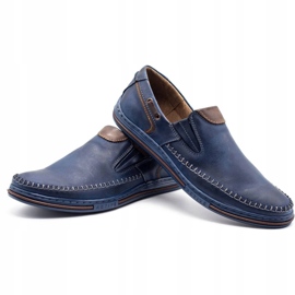Polbut Zapatos hombre mocasines 09 azul marino 4