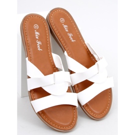 Zapatillas Cruzadas Mujer Amapola Blanca blanco 1 Zapatillas Cruzadas Mujer Amapola Blanca blanco 1