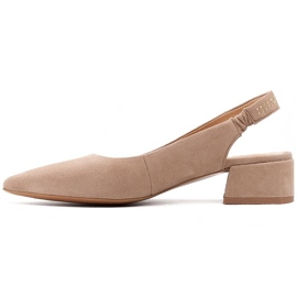 Marco Shoes Sandalias de ante beige con chorros decorativos 2