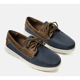 Zapatos de hombre Creemore azul marino marrón 1