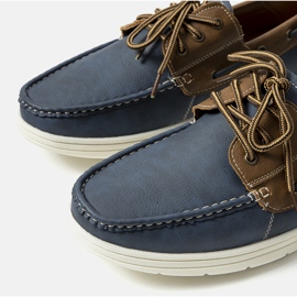 Zapatos de hombre Creemore azul marino marrón 3