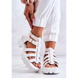 PS1 Sandalias Piel Tiras Blanco Minorite 2