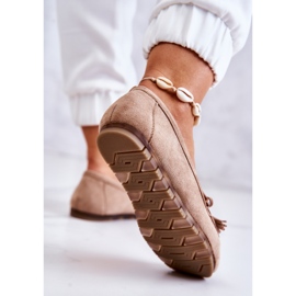 PS1 Mocasines Mujer Ante Beige Oscuro Wilessa 5