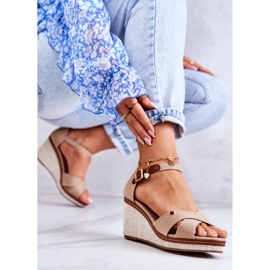 PS1 Sandalias Mujer Con Cuña Beige Oscuro Veenus 1 PS1 Sandalias Mujer Con Cuña Beige Oscuro Veenus 1