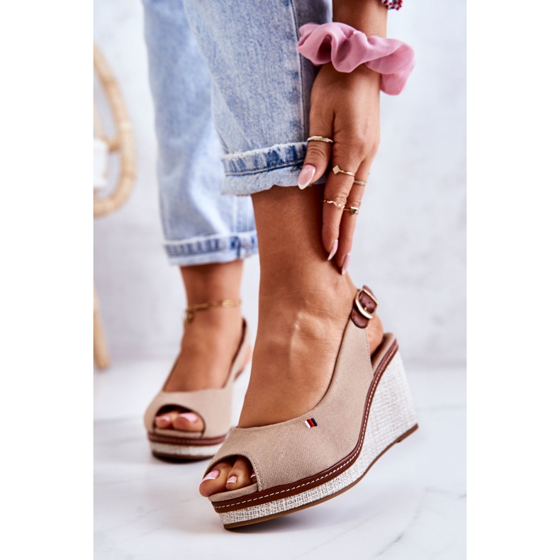 PS1 Sandalias Mujer Cómodas Con Hebilla Thallas Beige Oscuro 1