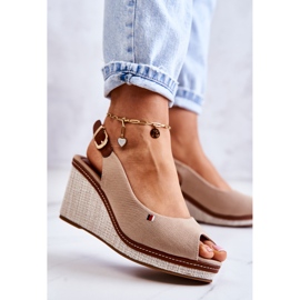 PS1 Sandalias Mujer Cómodas Con Hebilla Thallas Beige Oscuro 2