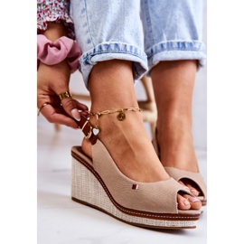 PS1 Sandalias Mujer Cómodas Con Hebilla Thallas Beige Oscuro 6