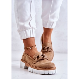 PS1 Mocasines De Ante Con Adorno Talisa Beige Oscuro 6