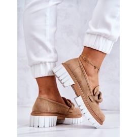 PS1 Mocasines De Ante Con Adorno Talisa Beige Oscuro 7