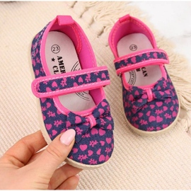 Bailarinas Deportivas Azul Marino Jr American Club rosa 1