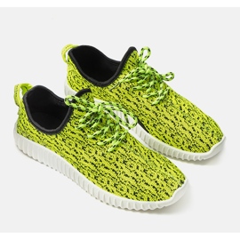 Deportivas Bekking de hombre verde neón negro 1