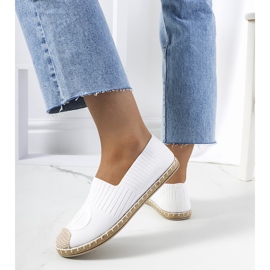 Alpargatas blancas de mujer de Dean blanco 1