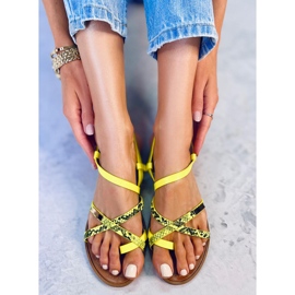 Sandalias mujer Trudy Amarillo 5