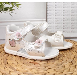 Sandalias blancas con velcro En el Club Americano blanco 2
