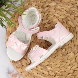 Sandalias velcro rosa vivo En el American Club rosado 4