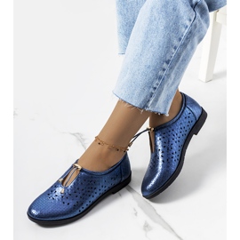 Zapatos calados Holm azul 1