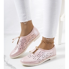 Zapato calado rosa encina 1