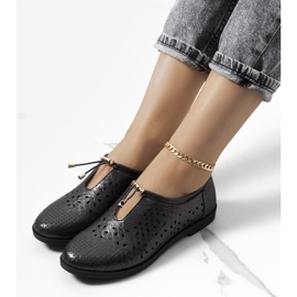 Zapatos calados negros de Holm. 1