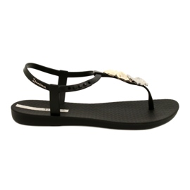 Chanclas con Decoración Ipanema 83182 negro 23526 plata dorado 1