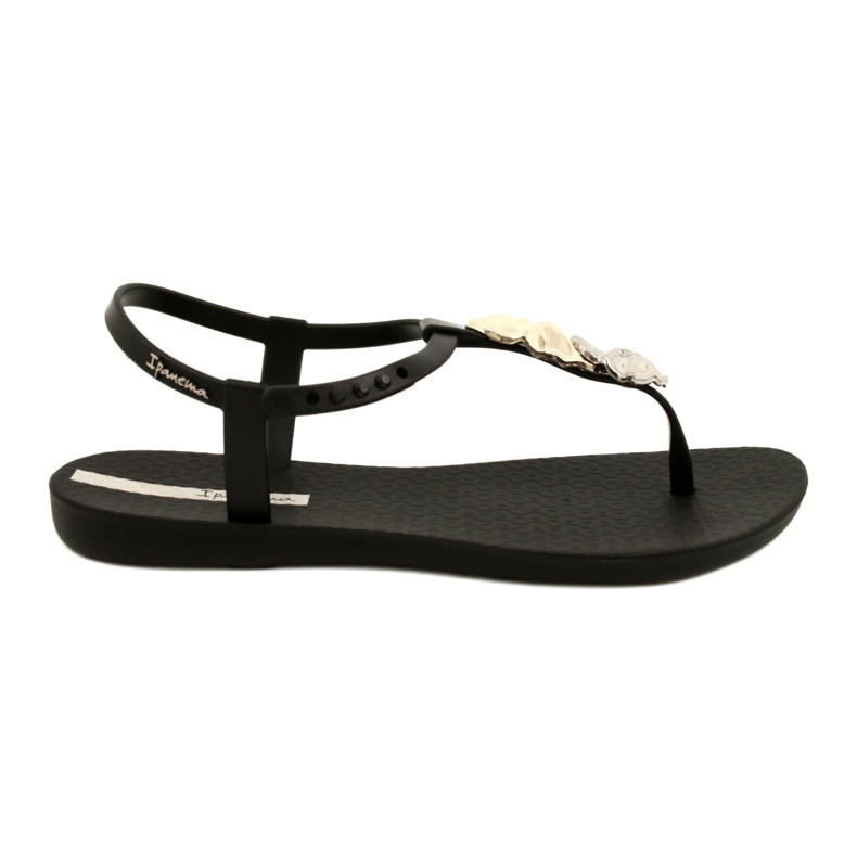 Chanclas con Decoración Ipanema 83182 negro 23526 plata dorado 1