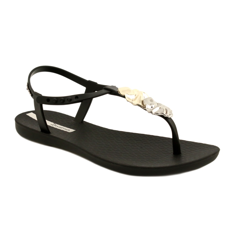 Chanclas con Decoración Ipanema 83182 negro 23526 plata dorado 2