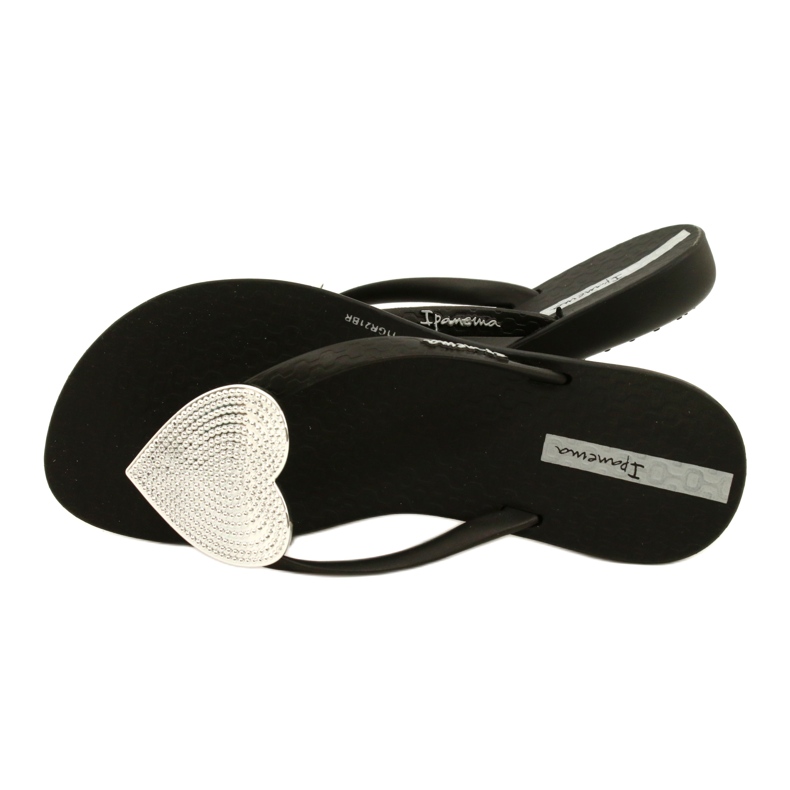 Ipanema Niños de la moda maxi japonesa para niñas ipanama 82598 con corazón plateado negro 4 Ipanema Niños de la moda maxi japonesa para niñas ipanama 82598 con corazón plateado negro 4