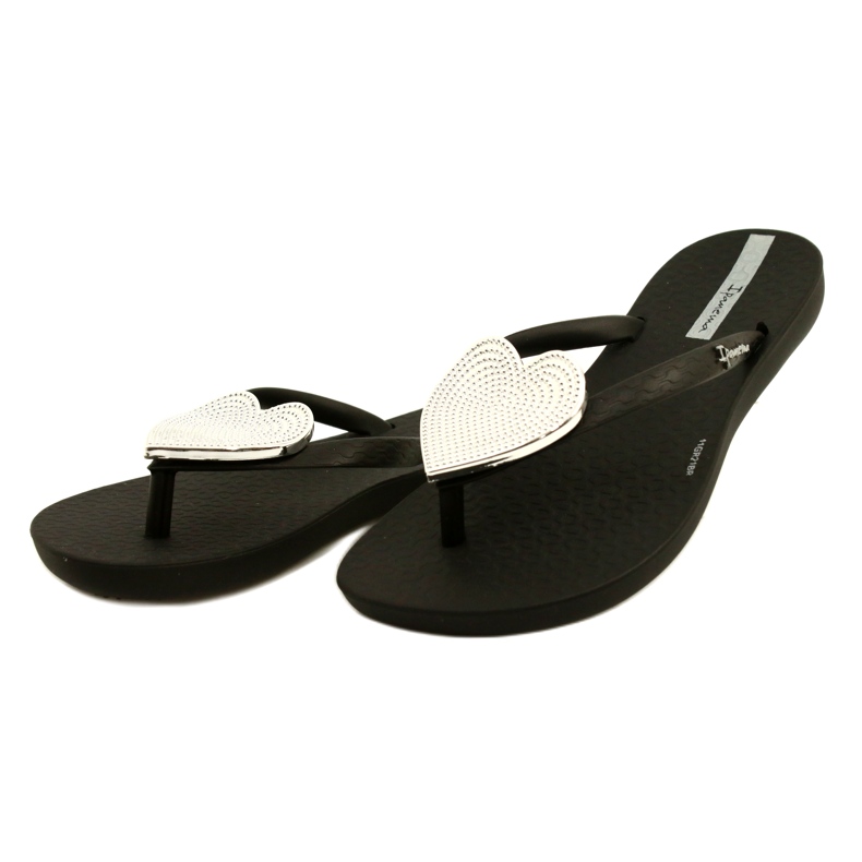 Ipanema Niños de la moda maxi japonesa para niñas ipanama 82598 con corazón plateado negro 3