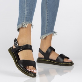 Sandalias de piel Filippo DS2040/22 Bk negro 2