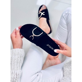 Babucha Tara Black suela de corcho negro 2