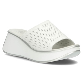 Zapatillas de cuero Filippo DK3614 / 22 Wh blanco 2