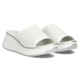 Zapatillas de cuero Filippo DK3614 / 22 Wh blanco 3