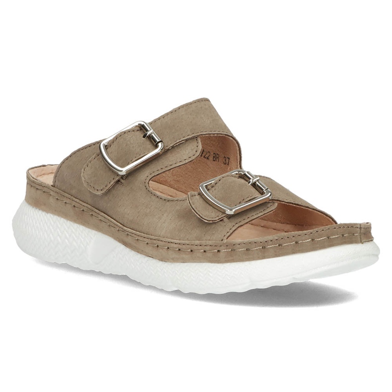 Zapatillas de cuero Filippo DK3516 / 22 Br marrón 1