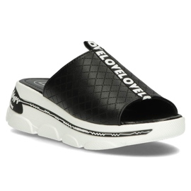 Zapatillas de piel Filippo DK3679/22 Bk negro 2