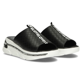 Zapatillas de piel Filippo DK3679/22 Bk negro 3