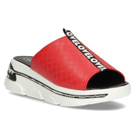 Babuchas de piel Filippo DK3679/22 Rd rojo 3