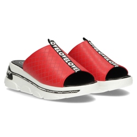 Babuchas de piel Filippo DK3679/22 Rd rojo 4