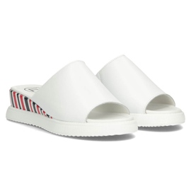Zapatillas de cuero Filippo DK3615 / 22 Wh blanco 3