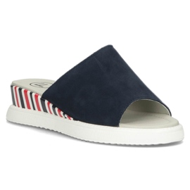 Babuchas de piel Filippo DK3615/22 Nv azul marino 1