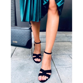 Moly Sandalias negras de tacón negro 4