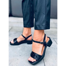 Sandalias de tacón alto de Sharon Black negro 1